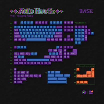 【GB】KBS Acid House  Double-Shot ABS Keycaps