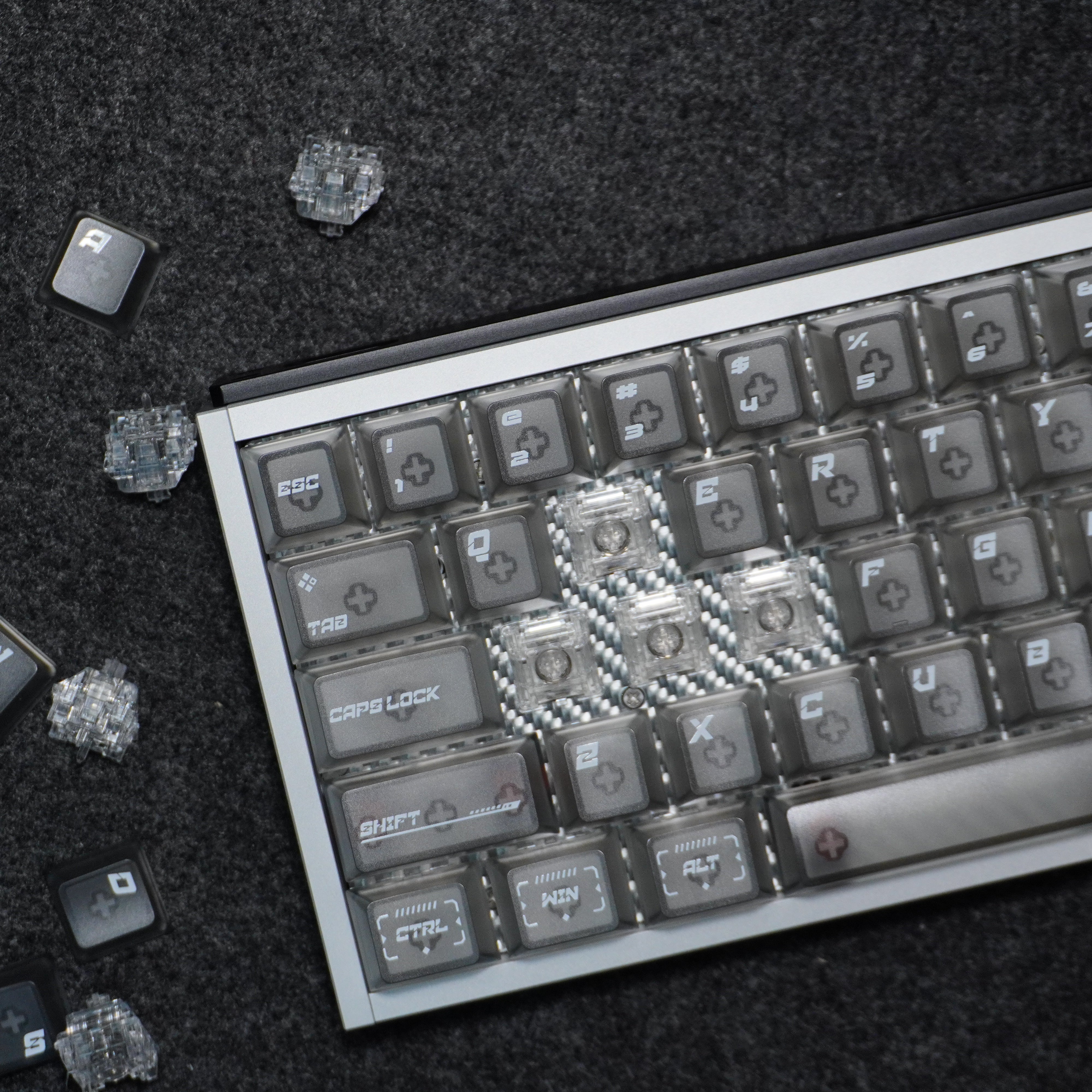 KBDLegacy Frost Custom Keyboard - Silver