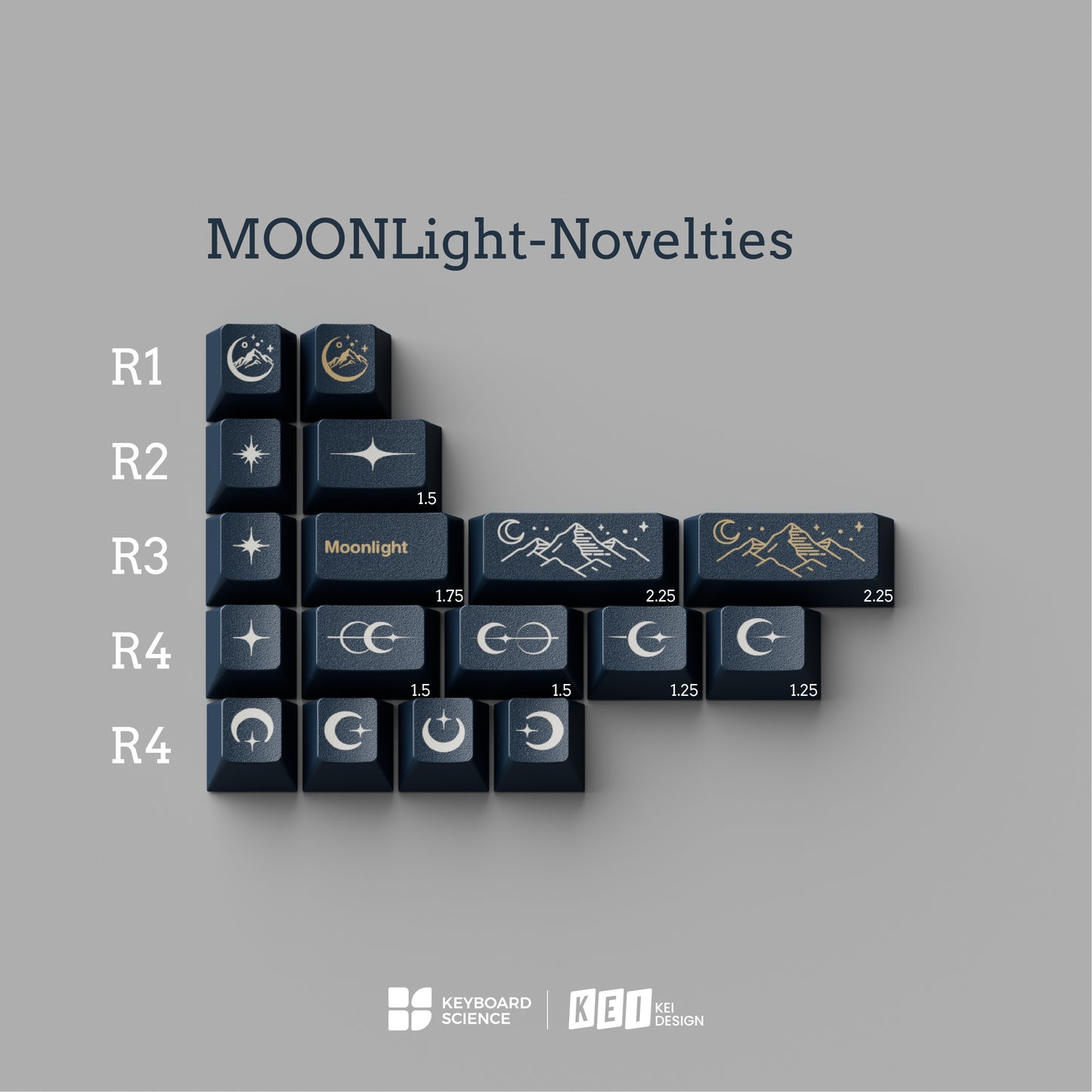 【初回予約販売】KBS MOONLight ABS Keycap