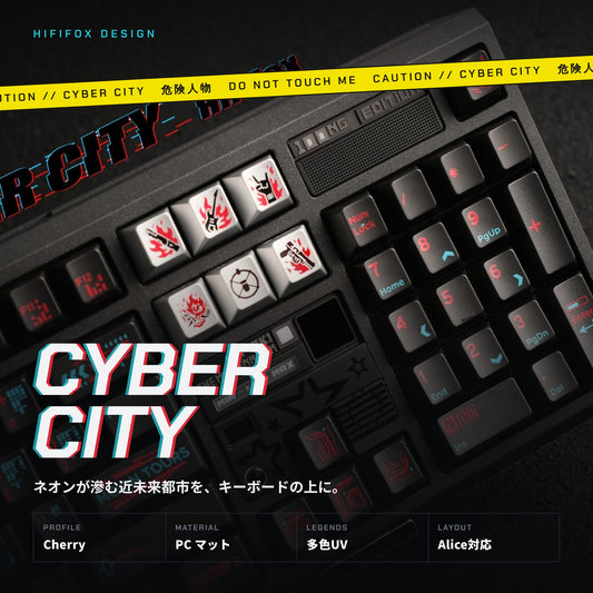Hififox Design Cyber City Keycaps【キーキャップセット】